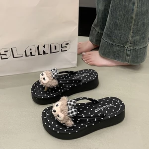 Mùa Hè 2026 Đế Dày Flip-Flops Nữ Mặc Ngoài Trời Chống Trơn Trượt Bước Trên Shit Feel Seaside Beach All-Match San