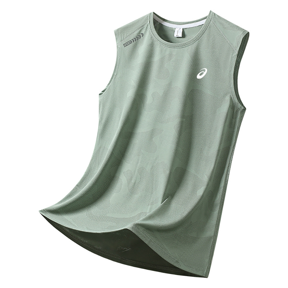 Nam Mới Nhanh Khô Tank Top Thể Thao Thoáng Khí Áo Chạy Bộ Không Tay