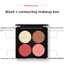 Bảng Phấn 4 Trong 1 Đa Năng Phấn Má Hồng Highlight Tạo Khối Màu Mắt Tự Nhiên Mịn Lì Bền Màu Cho Gương Mặt Thanh Thoát