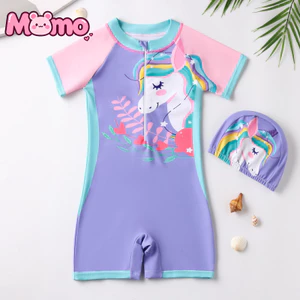 Đồ bơi trẻ em cho bé gái, đồ bơi một mảnh đàn hồi cao thân thiện với da hoạt hình dễ thương