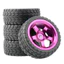 4 Cái 65mm 12mm Hex Wltoys 144001 124007 124019 Lốp cao su A959-B 65mm & Vành bánh xe kim loại – Tay cầm bền bỉ cho xe đua RC tốc độ cao
