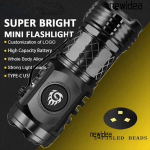 Đèn pin Mini NEWIDEA, Đèn pin ngón tay cái chiếu sáng siêu mạnh ABS, Đèn pin chiếu sáng phía trước Đèn pin Led 5 bánh