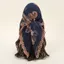 FUHUIOT Ren Headwrap, Ren Viền Họa Tiết Hạt Điều Ren Thêu Vuông Khăn, Sang Trọng Mỏng Thoáng Khí Vải Thêu Ren Khăn Choàng Đầu Nữ Sử Dụng