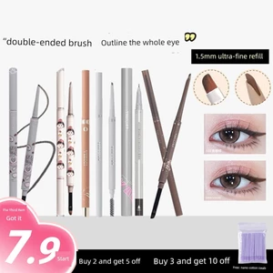 bút kẻ mắt dạng chì cọ kẻ mắt eyeliner bút kẻ bọng mắt 2 đầu Keo kẻ mắt hai đầu Weizi Bút kẻ mắt không nhòe Nằm tằm Bút màu hồng