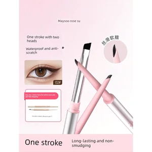 cọ kẻ mắt eyeliner chuốt mắt mascara bút kẻ bọng mắt Meisu Bút Gel Bút Kẻ Mắt Hai Đầu Chống Thấm Nước Lâu Dài Chống Thấm Nước Chống lem Phác Thảo Toàn Mắt Nằm Tơ Xuống Bút