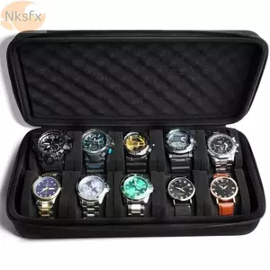 Hộp đồng hồ NKSFX, Đồng hồ chống sốc 6 / 8 / 10 / 12 / 15 khe, Giá đỡ màn hình đồng hồ EVA cứng chống rơi di động cho du lịch