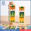Giáo dục mầm non Khối xoay bằng gỗ Đồ chơi xếp hình giác quan cho trẻ em Hoạt động học tập nhận thức