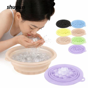 Xô bồn tắm đá SHUPUN, Chậu rửa tắm đá silicon có thể gập lại, Giảm căng thẳng đa chức năng Cải thiện tuần hoàn máu Bát nhúng mặt cho nữ Cô gái