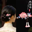 WHX-Peony Bướm Kẹp Tóc Cổ Kẹp Tóc Kẹp Tóc Cổ Đốt Màu Xanh Phụ Kiện Tóc Retro Mũ Đội Đầu Phụ Kiện