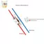 1 Công Tắc Đèn Cho Gia Đình Cổ Điển Trắng Nội Tuyến BẬT / TẮT Bàn Đầu Giường Đèn Để Bàn Dây Cáp Công Tắc Phụ Kiện Điện ELWW