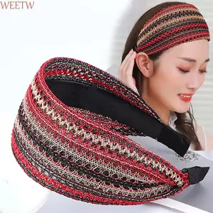 WEETW Băng Đô Bên Rộng Mũ Rửa Mặt Retro Hàn Quốc Nữ Thời Trang Tóc