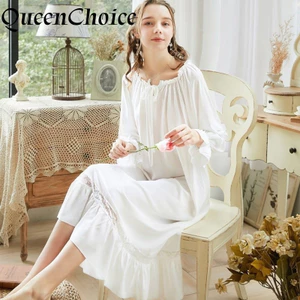 Váy Ngủ Nữ Retro Vintage Trắng Váy Ngủ Nữ Rời Váy Ngủ Thường Ngày