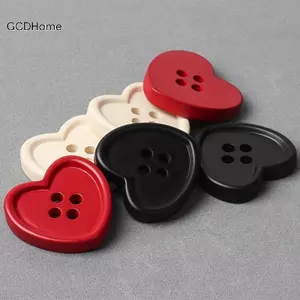 GCDHome 20 Cái / bộ Nút Cho Kim Chỉ Nút May Trái Tim Cho Quần Áo Tự Làm Phụ Kiện Trang Trí Thủ Công Tiếp Liệu HOT