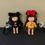 Niche Vinyl Mini Small Potatoes Doll Bag Decoration Pendant Cute Doll Keychain Bag Hanging S9W0