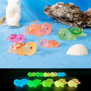 Dạ Quang Rùa Trang Trí Nhà Cảnh Quan Nhựa Thủ Công Phát Sáng Rùa Vườn Cá Thu Nhỏ Đồ Trang Trí Trang Trí