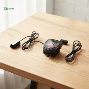 Máy đếm kỹ thuật số xe đạp chống nước Màn hình LCD lớn Đồng hồ tốc độ xe đạp 1PC để đi xe đạp đường núi ngoài trời mới