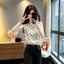 Áo sơ mi cổ điển mới mùa hè in hình thời trang dáng rộng chấm bi cho nữ