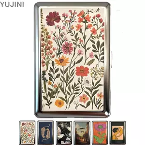 YUJINI Kim Loại, Chất Liệu Kim Loại Thiết Kế Đa Năng Thẻ Vintage, Thanh Lịch Phong Cách Vintage Đa Chức Năng Dễ Dàng Chụp Thẻ ID Tiền Mặt