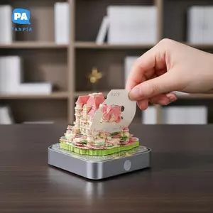 Lịch Time Piece 2027 với trang rách 3D và đèn LED cho bàn làm việc hiện đại VN