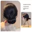 PNPIA- Kẹp Móng Vuốt Tổng Hợp Tóc Bun Phần Mở Rộng Vải tuyn Mềm Trang Trí Tóc Thực Tế Cho Nữ Cô Dâu Sự Kiện Prom Sử Dụng