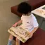 Phiên bản Hàn Quốc Phong cách mới (90-140) Áo thun ngắn tay in hình xe hơi Brother Sister Phong cách phương Tây