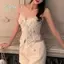 CATMALLER88 Rỗng Ra Top, Miếng Lót Ngực Trong Suốt Ren Dây Đeo Áo Vest, Dây Đeo Vai Thời Trang Có Thể Tháo Rời Slim Fit Không Tay Ren Camisole Nữ Mặc