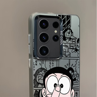 Dành Cho Samsung S26 Ultra S25 Ultra S24U S23U S22U A17 A07 A16 A06 A55 "Doramon" "Nobita Nobi" Vỏ Điện Thoại Cứng Mờ / Galaxy A12 A13 A14 A06 A05 A52 A51 Vỏ Mềm Chống Sốc
