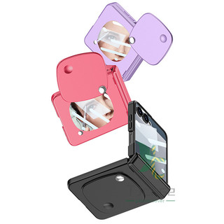 Ốp gương trang điểm từ tính Funda cho Samsung Galaxy Z Flip 7 6 Bản lề full cover