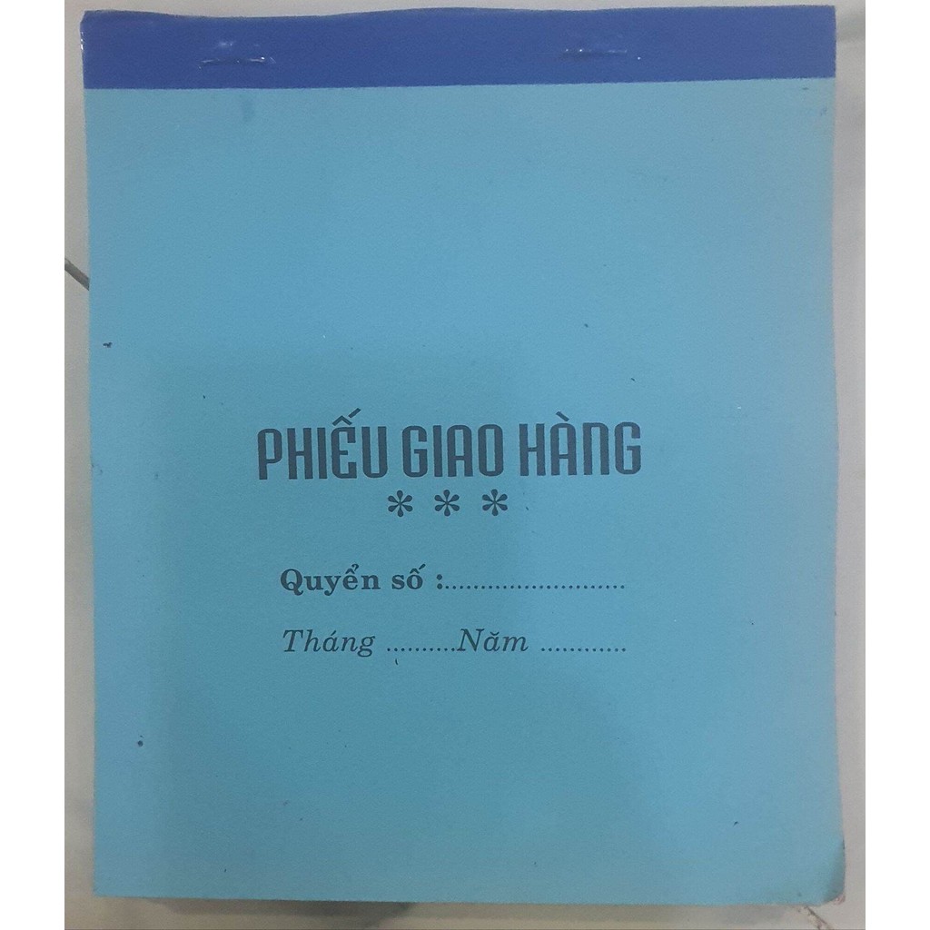 Phiếu giao hàng 16x20 (1 cuốn) gồm 100 tờ, chất lượng cao, thuận tiện cho kinh doanh.