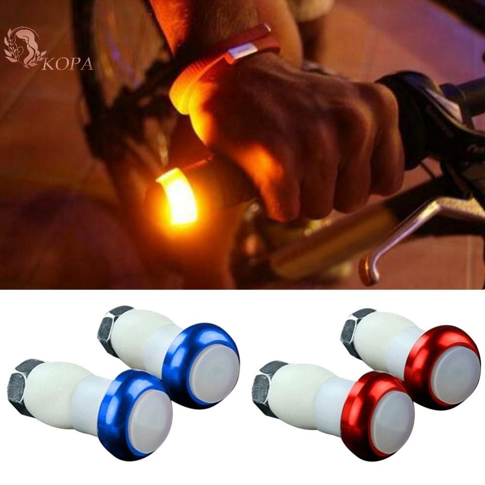 KOPA 1 Cặp Đèn Tín Hiệu Từ Tính Cho Xe Đạp, LED Đỏ Tích Hợp Vào Tay Cầm - Tăng Cường An Toàn Ban Đêm