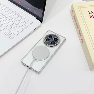 Ốp điện từ trong suốt mạ điện cho OPPO Find N6 N5 N3 6D Vỏ chống sốc khắc Laser