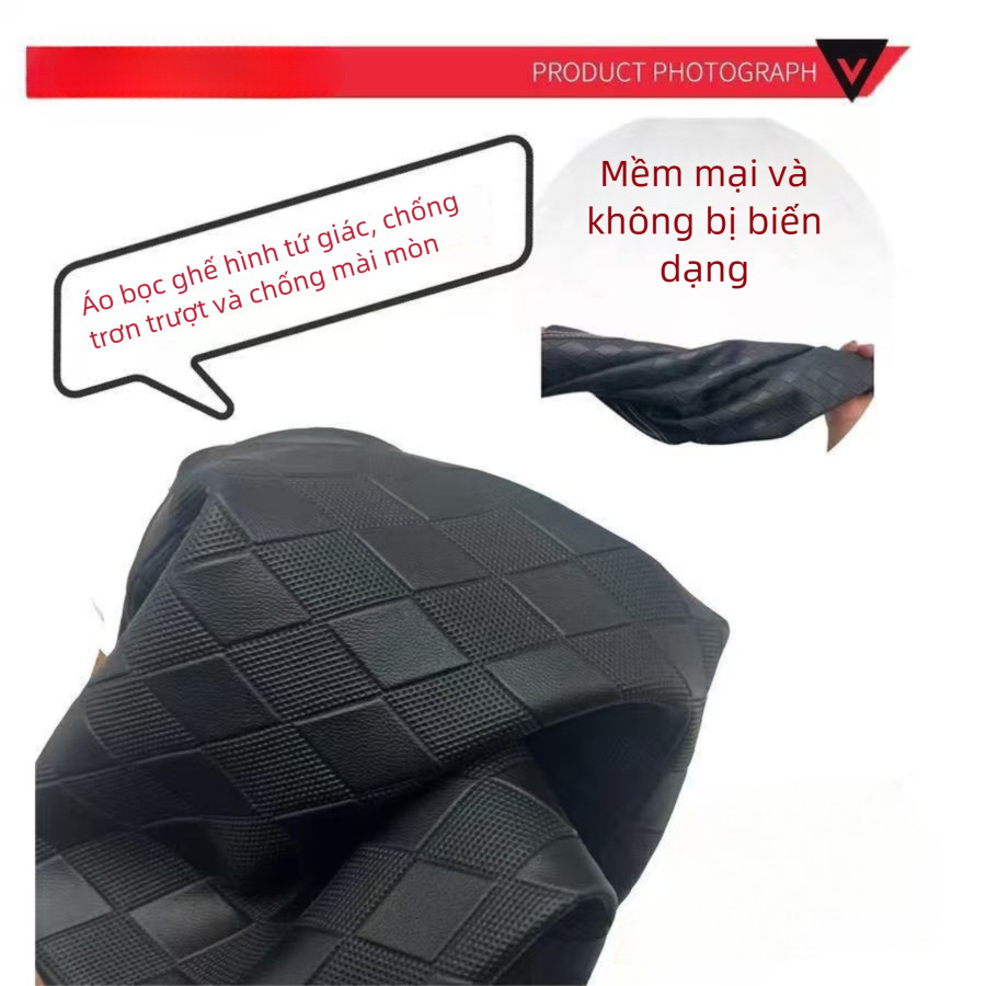 [Kết cấu bốn bên]Bọc Yên Xe Máy Bằng Da - Vỏ bọc yên xe máy bằng da PU co giãn chống thấm nước chống trầy xước giữ ấm tiện lợi