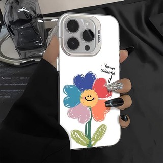Ốp Lưng iPhone Hình Hoa Nhỏ Nhiều Màu Rực Rỡ - Tương Thích 16/15/14/13/12/11 Pro Max, XS Max, X