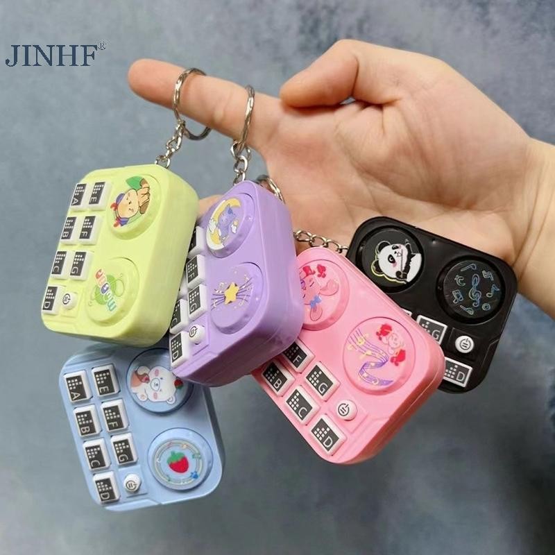 JINHF Vui Nhịp điệu Nhạc cụ Bàn xoay Mặt dây chuyền đàn áp Động vật DJ Đồ chơi Quà tặng HOT