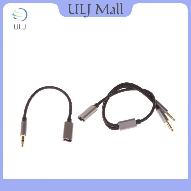 ULJ 1 Mảnh Điện Thoại Máy Tính Bảng Phụ Kiện Có Cổng USB C Chuyển Đổi Cáp Tai Nghe Micro 3.5 Mm Nam Sang Type-C Aux Bộ Chuyển Đổi Âm Thanh.