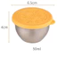 Cốc đựng nước sốt ICUCKO, Hộp đựng đồ bằng thép không gỉ 304 50ML, Chống rò rỉ có thể tái sử dụng Dễ dàng làm sạch Đĩa nhúng Bảo quản thực phẩm
