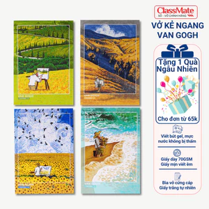 Vở Viết Vở Kẻ Ngang 80 Trang Tập Sinh Viên B5 Thiết Kế Van Gogh Giấy Mịn, Ghi Chép, Viết Bài NB5-08-0301 -AT