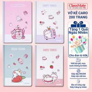 Vở Caro 200 Trang Vở Kẻ Caro 6x6mm 80gsm, Vở Ô Vuông May Gáy Dùng Ghi Chép, Học Ngôn Ngữ, Viết Bài NB5-20-0509 -AT