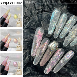 XEIJAYI Waterlight Long Lanh Series Gel Móng Tay Flash Elf Nhiều Màu Sắc Vỡ Kim Cương Quang Trị Liệu Keo Móng Tay Nghệ Thuật Làm Móng Tay Cho Tiệm Làm Móng Tay