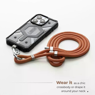 Dây buộc điện thoại Nylon cho iPhone 16 15 14 13ProMax Dây đeo điện thoại có thể điều chỉnh Dây buộc cổ điện thoại cho Samsung Galaxy S25 Ultra