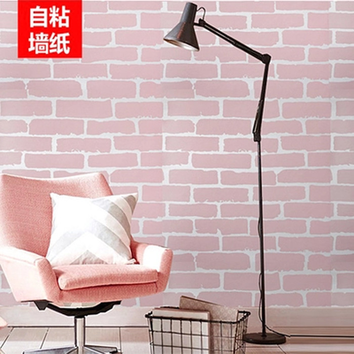Giấy dán tường phòng trẻ em | Hình gấu dễ thương | Giấy dán tường màu hồng trang trí phòng ngủ