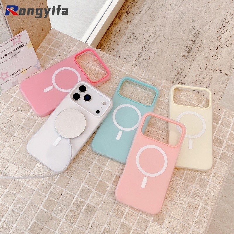 Ốp Điện Thoại Sạc Không Dây 2 Trong 1 Cho Tecno Spark 40 Pro Plus 40C 30 Pro 30C 20 Pro Plus 20C 10 GO 2025 2024 2023 2022 Vỏ Màu Kẹo Dễ Thương Mezzanine Có Thể Giữ Ốp Lưng Thẻ