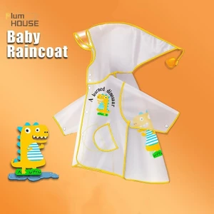 PlumHOUSE Trẻ Em EVA Hoạt Hình Áo Mưa Chống Thấm Nước Nhẹ Áo Mưa Cho Bé Trai Bé Gái Mẫu Giáo Trường Chơi Ngoài Trời Đen Vàng Hồng VN