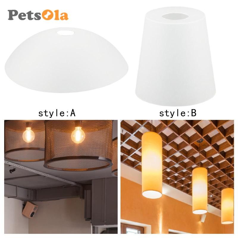 Tấm che đèn PVC bán nguyệt phong cách Bắc Âu trang trí đèn bàn