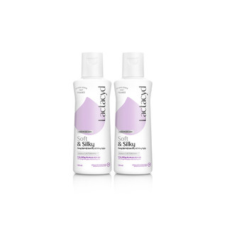Bộ 2 chai Dung Dịch Vệ Sinh Phụ nữ Lactacyd Soft & Silky Dưỡng Ẩm 150ml/ chai