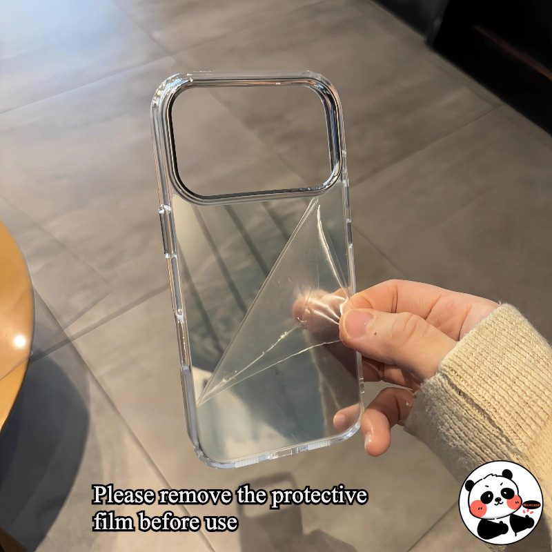 Ốp Điện Thoại Chống Sốc Gương Cho OPPO A6 GT A5 A5X A5i A2M A3X A3 A2X A2 A98 A80 A79 A59 A16K A16E A1X A1 F29 F27 Pro Plus F23 5G 4G Vỏ Mềm Đơn Giản Dễ Thương