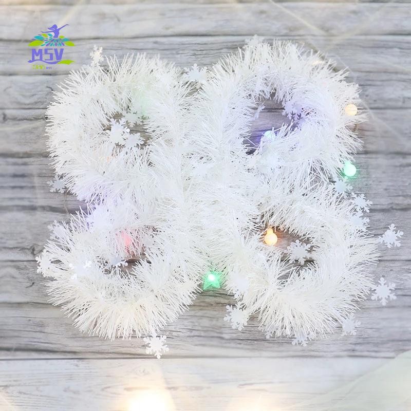 Trang trí treo bông tuyết bằng nhựa trắng - Tiệc tùng cây thông Noel Sinh nhật Photo Prop