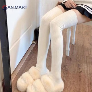Bigdealssuper 1 Đôi Tất Chân Giữ Ấm Mùa Đông Dày Dặn Mềm Mại Màu Trơn Dành Cho Nữ