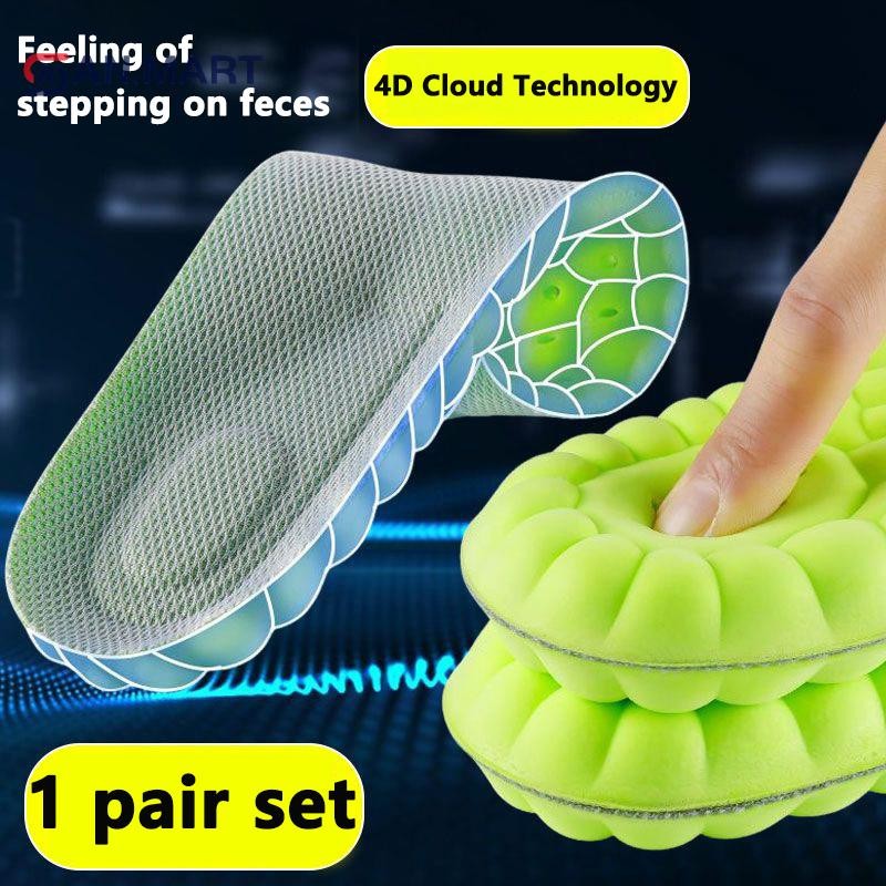 Bigdealssuper Độ đàn hồi cao Đế thể thao cao su Miếng đệm giày mềm Hỗ trợ vòm Đế chỉnh hình Khử mùi thoáng khí Đệm hấp thụ sốc siêu