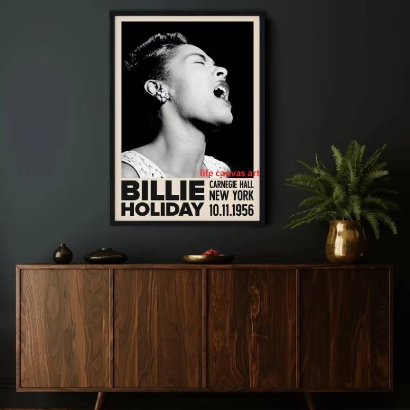 Nhạc Retro Jazz Buổi Hòa Nhạc Nina Simone _ Miles Davis _ Louis Armstrong Ca Sĩ Nghệ Thuật Poster Tranh Canvas Nghệ Thuật In Hình Ảnh Trang Trí Nhà